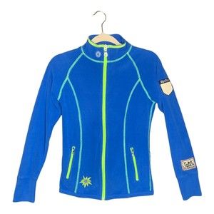 Alp N Rock Women Blue Full Zip Fleece Jacket Size 1/Small Long Sleeve